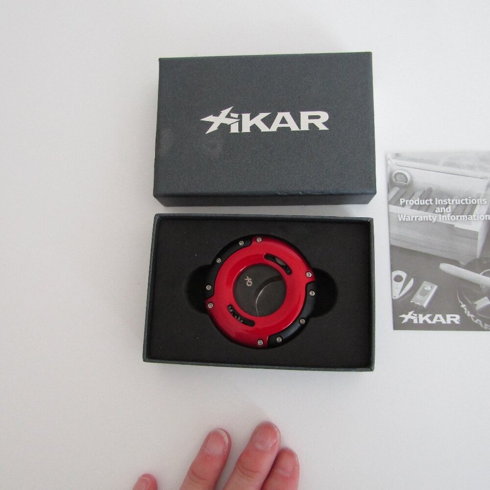 Xikar XO Double Guillotine Cigar Cutter - Phanton Red / Black,  New in box